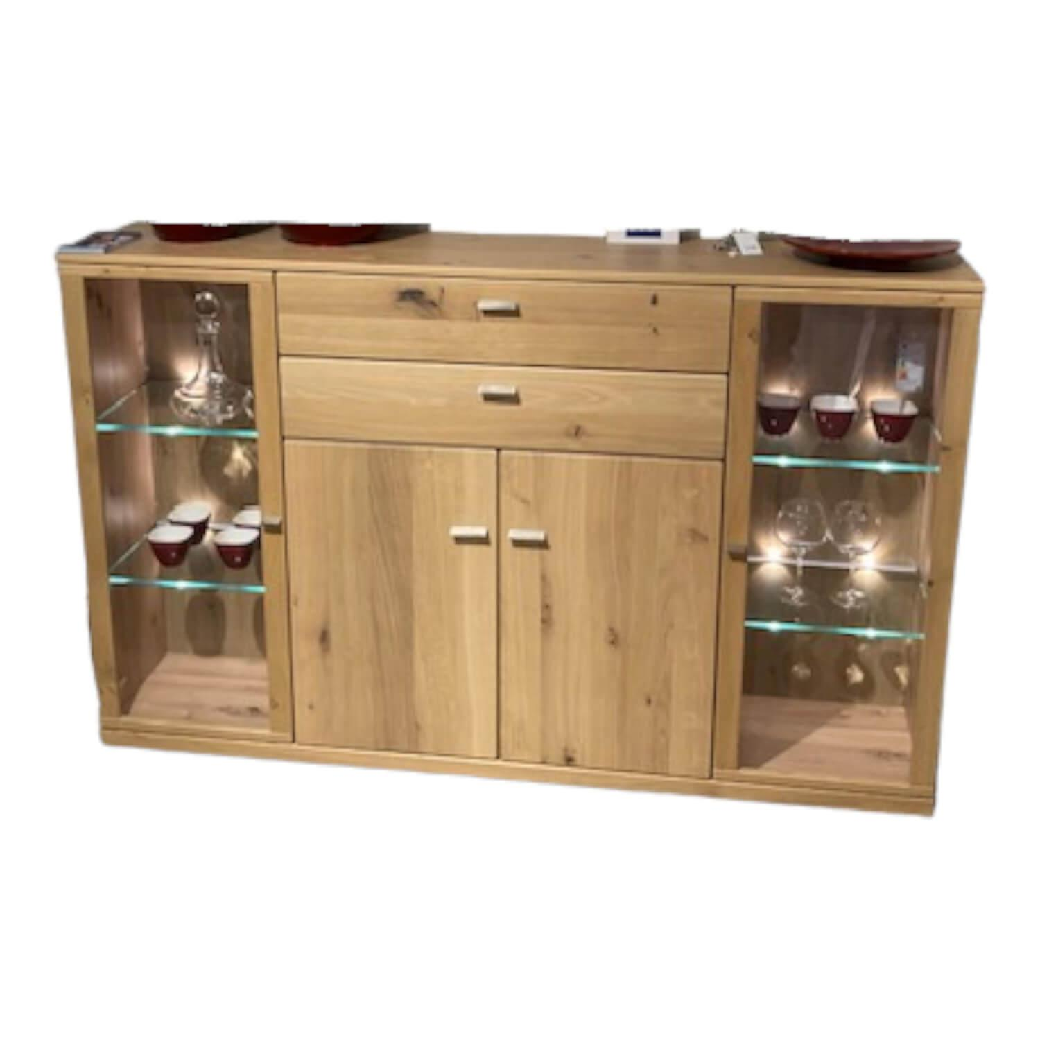 Sideboard Forte Asteiche Teilmassiv Lackiert