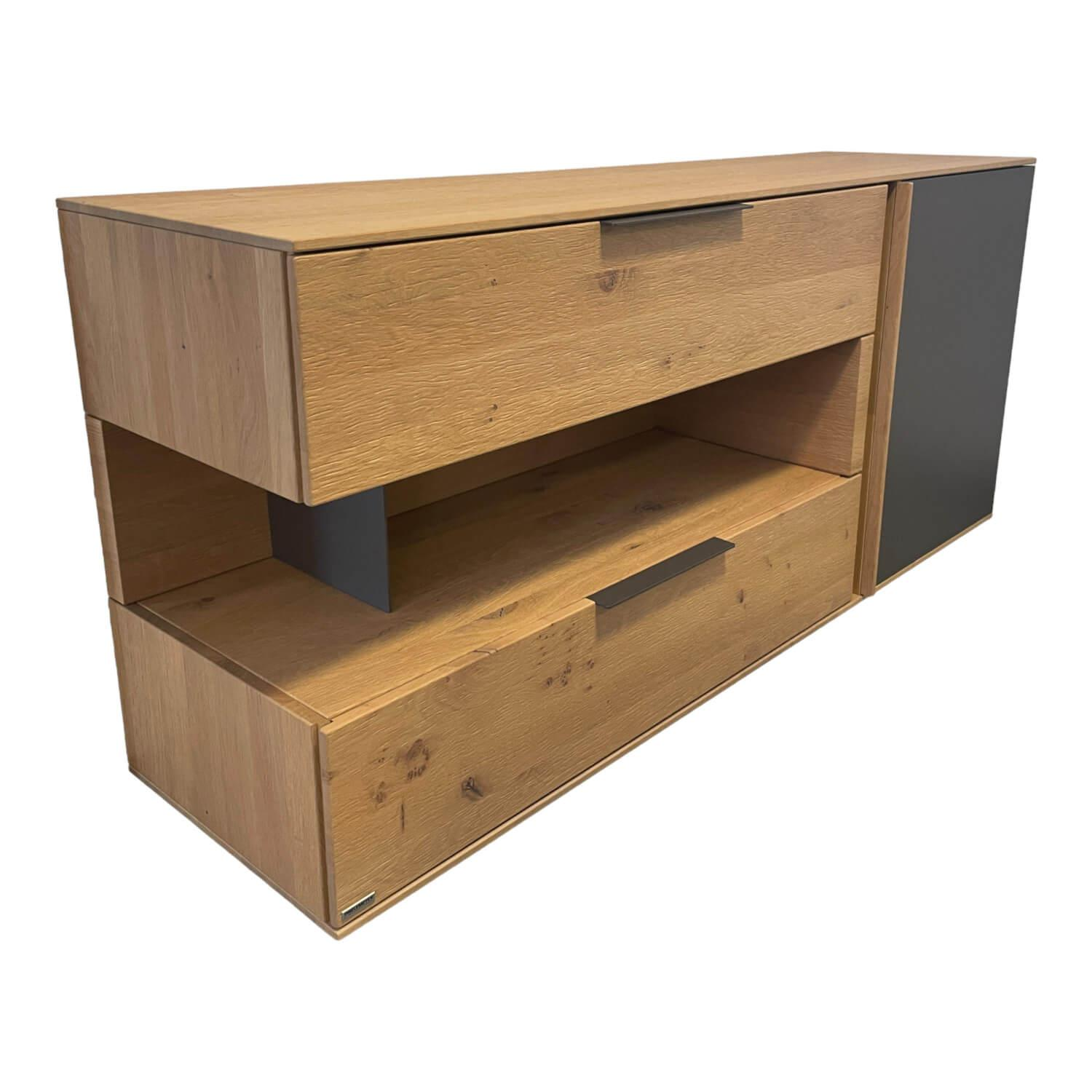 Sideboard Avida Holz Natur Grau