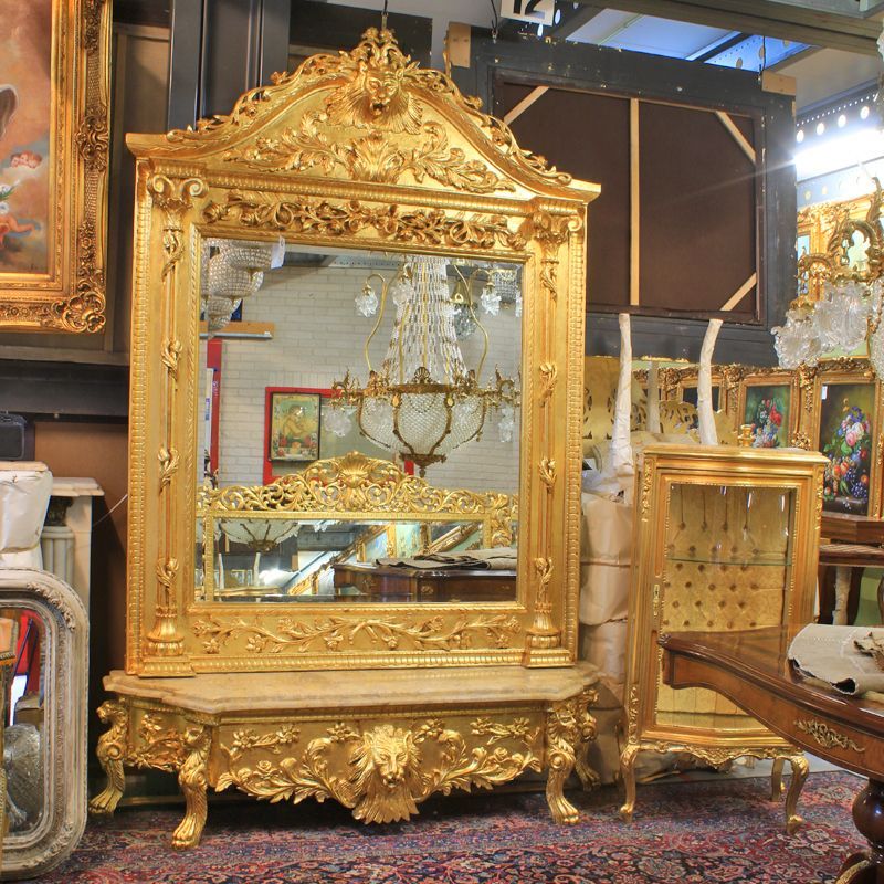 Rococo Barock console mit spiegel exklusiv