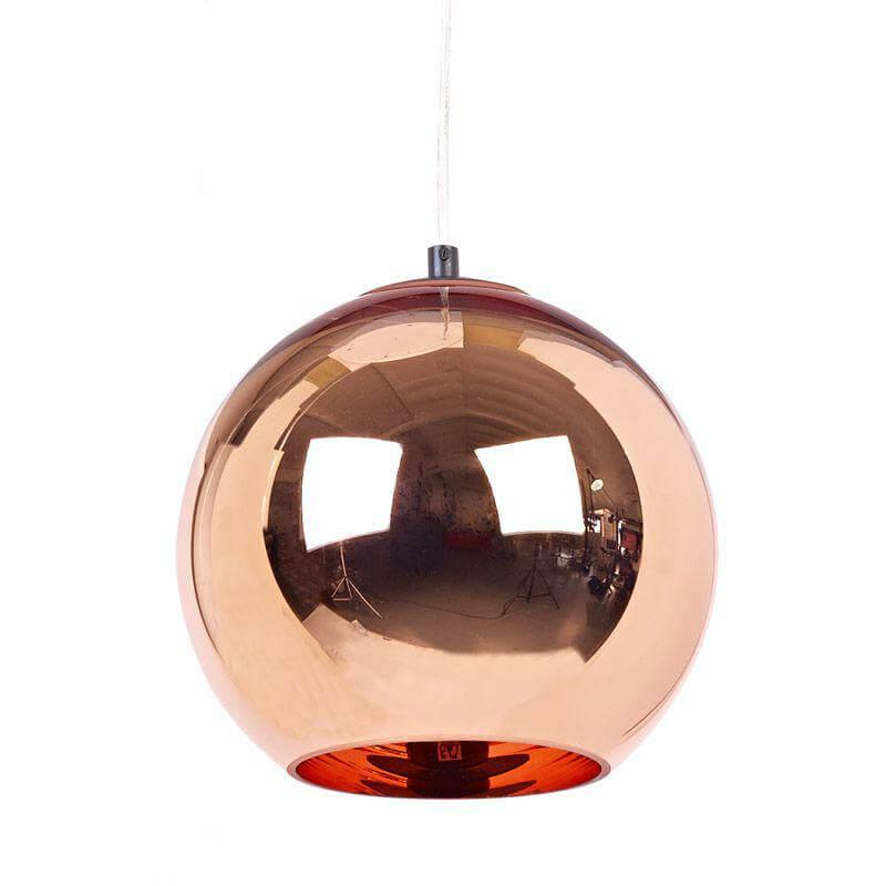 Pendelleuchte Copper Einzeln Shade Mit Kupfer Finish