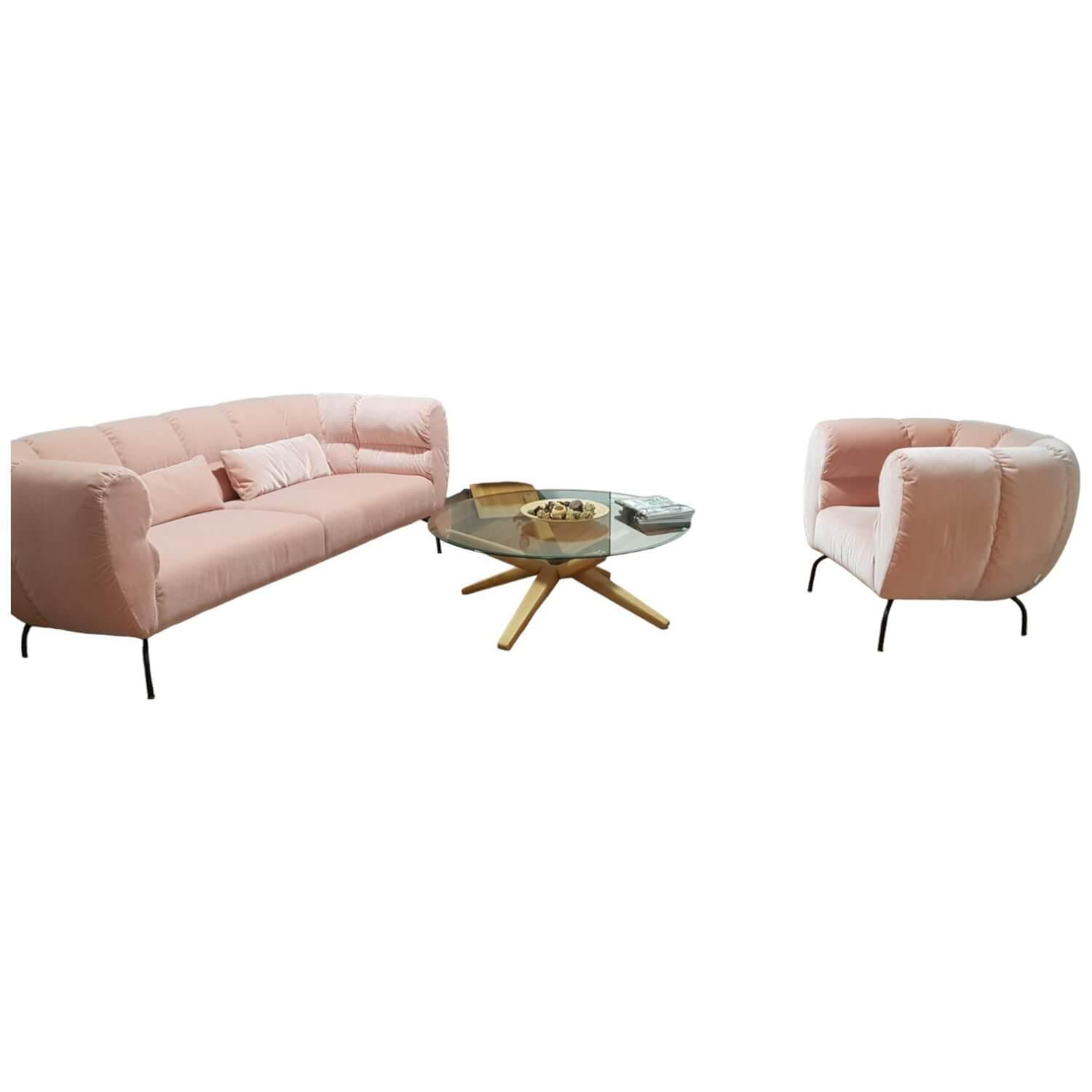 Garnitur Magnolia Stoff 44 51 Rose Sofa Sessel