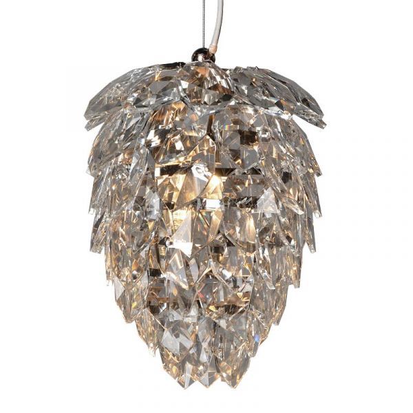 Ceiling Lamp 23x23x25cm Iron/Glass Nickel Finished