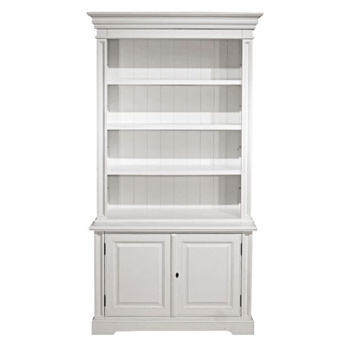 Cambridge Bookchest 118x53x223cm CL-BC-010 Pine/MDF Shining White