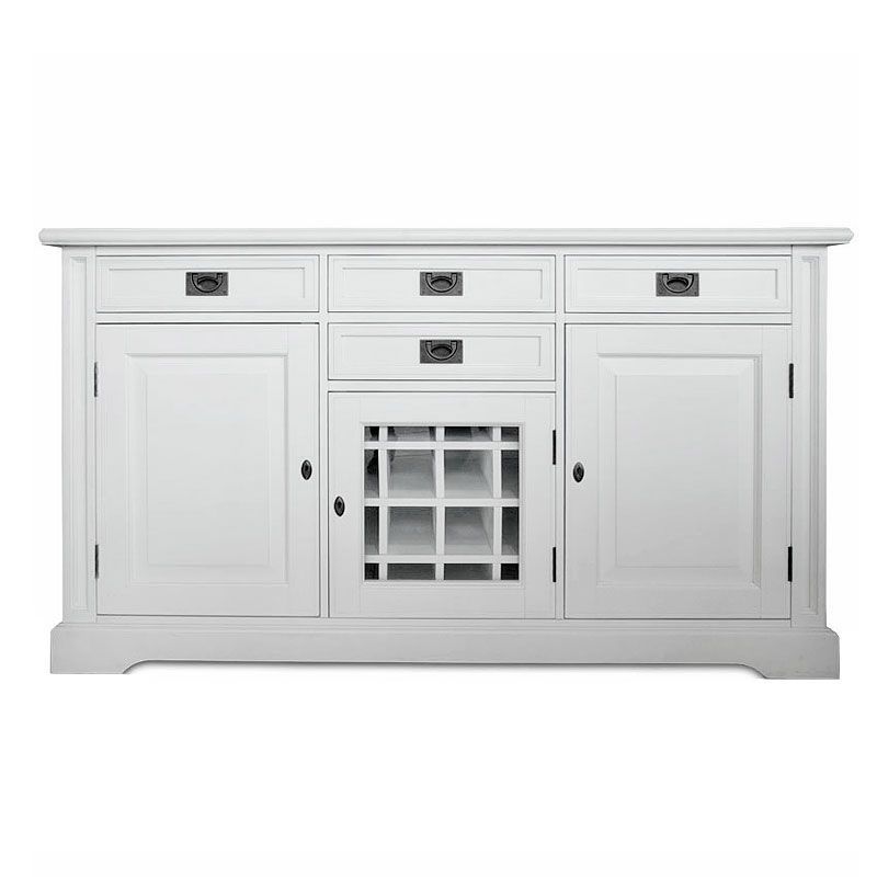 Cambridge Sideboard Vino 162x50x92cm CL-SB-010A Pine/MDF Shining White