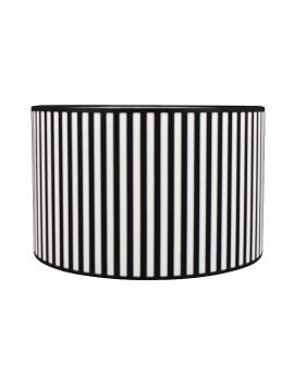 black/white small – 35x35x22 cm Cilinder fabrics with stripes