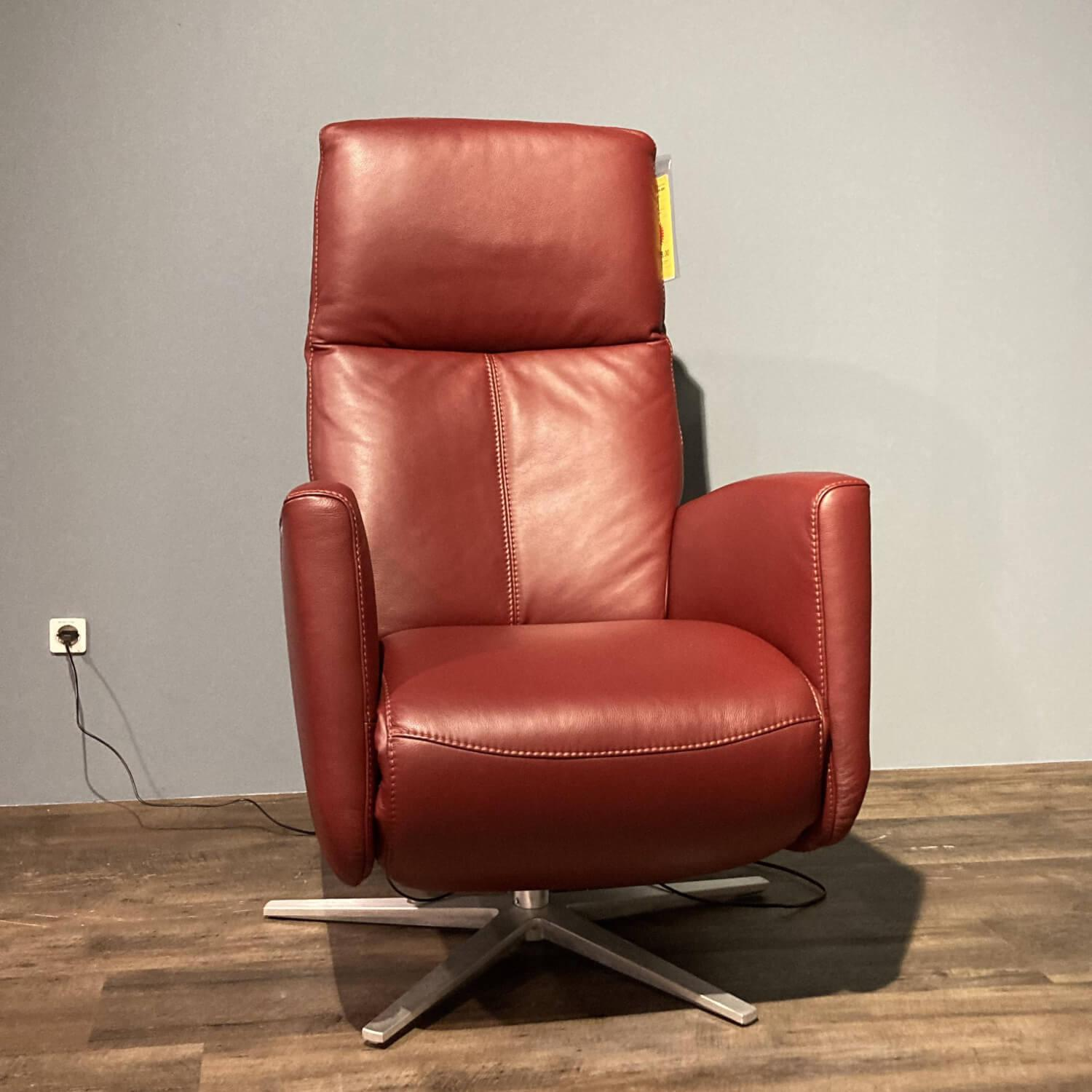 Sessel MR 9150 Leder Passion Rot mit Elektrischer Relaxfunktion