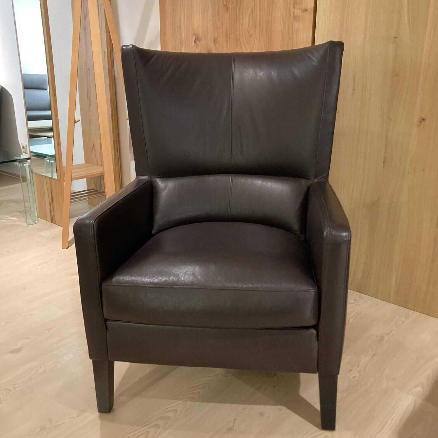 Sessel Premio Braun Leder L7038D Silk Braun