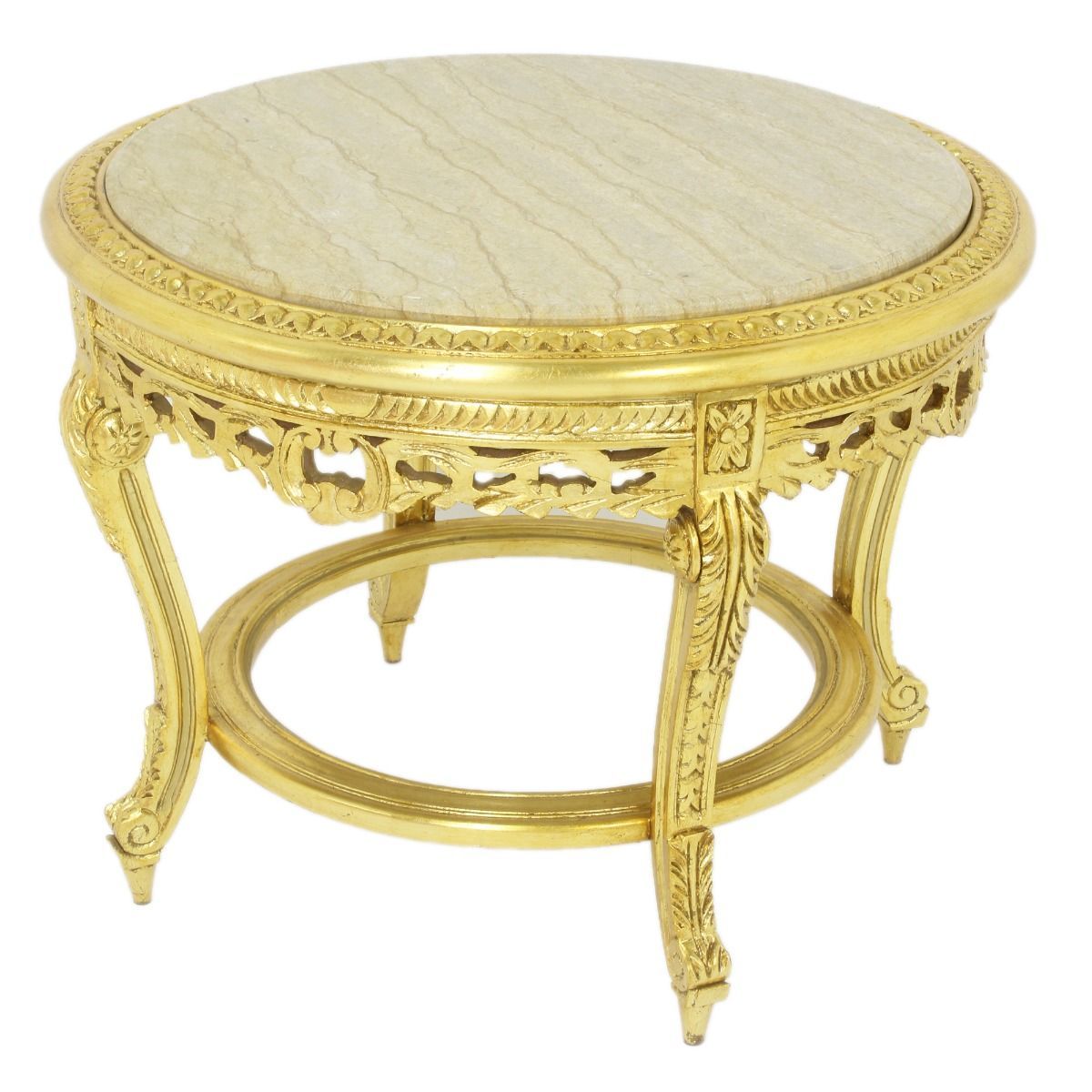 Barock Salontafel gold-crème mamor