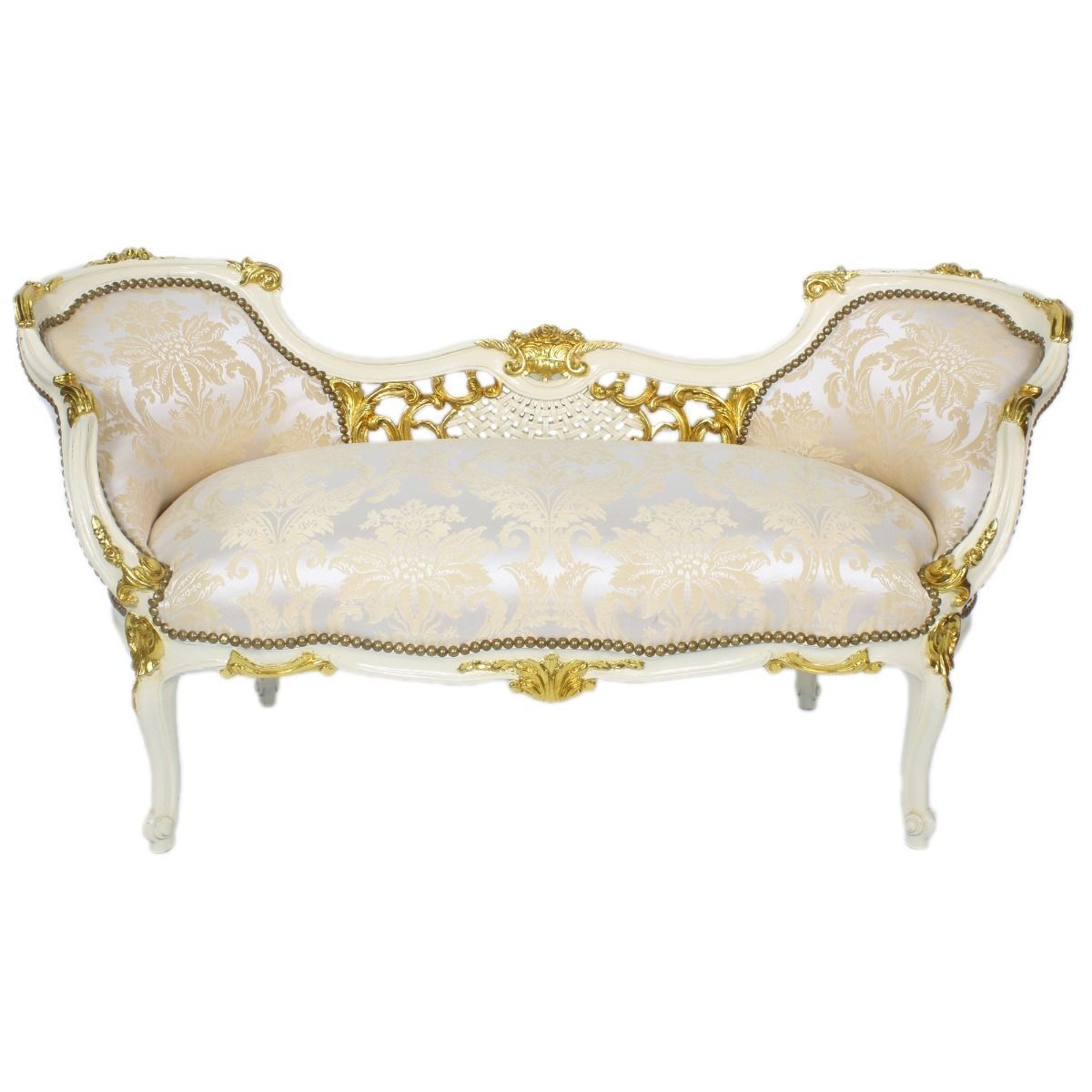 Barock sofa deluxe creme-goud