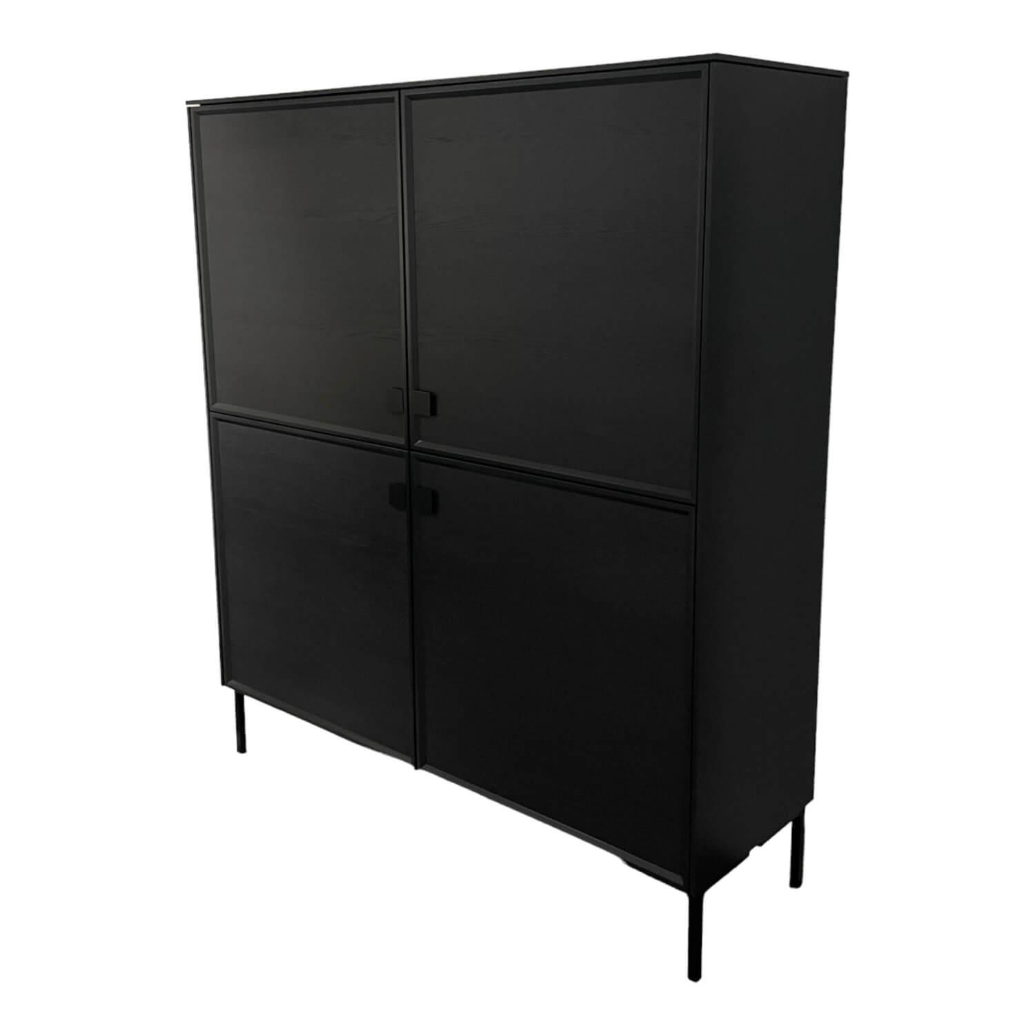 Highboard Artayo Lack Cosmos 436 Türfüllung Eiche Anthrazit 121