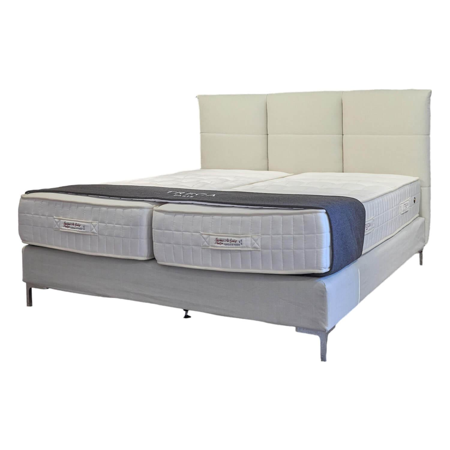 Boxspringbett Moon Bezug Stoff Fuß Colette Inklusive 2 Untermatratzen Omega Spri…