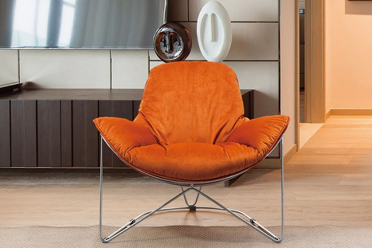 KAWOLA Sessel WILLOW Cocktailsessel Leder cognac