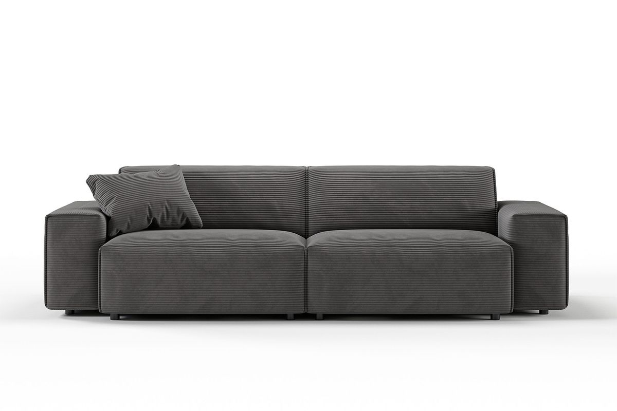 KAWOLA Sofa RANI 3-Sitzer Cord grau