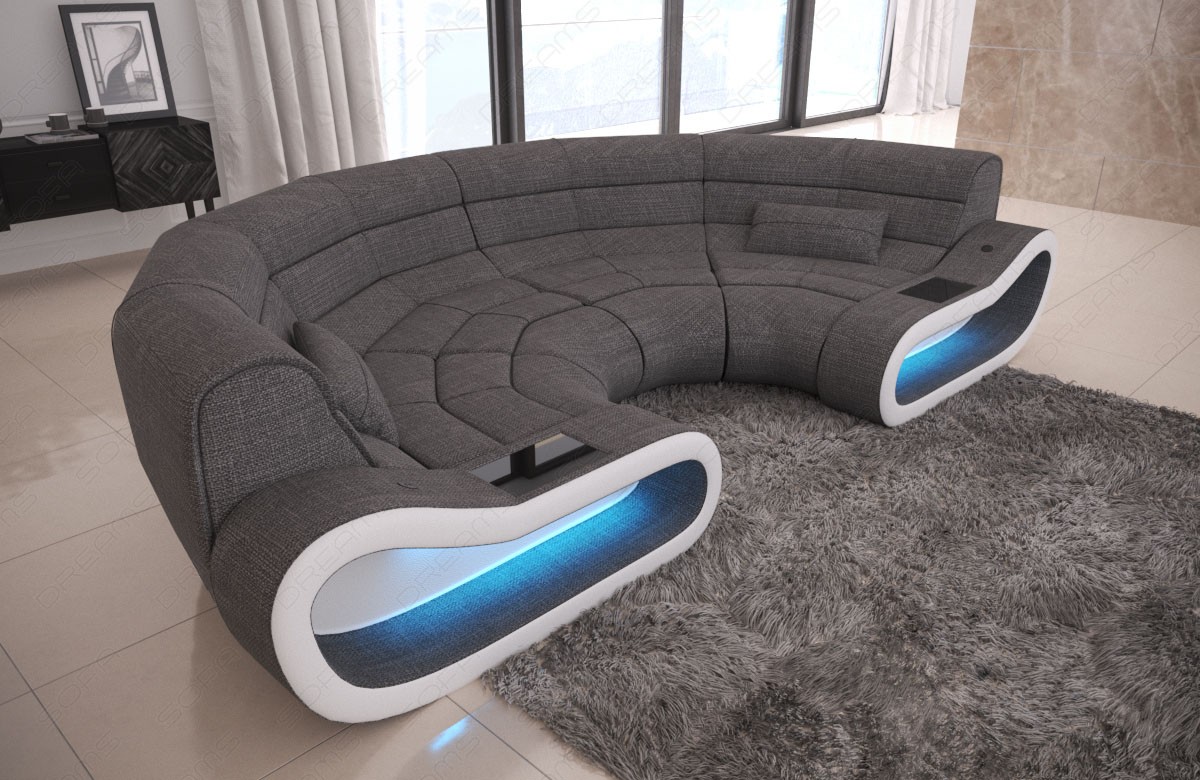 Big Sofa Concept Stoffbezug in Samt oder Webstoff