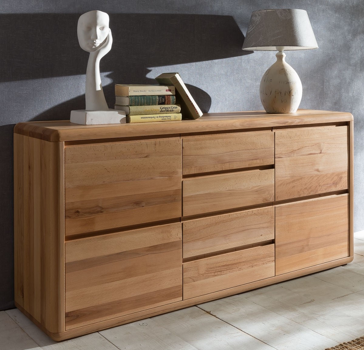 Sideboard 140 cm Kernbuche massiv Verona