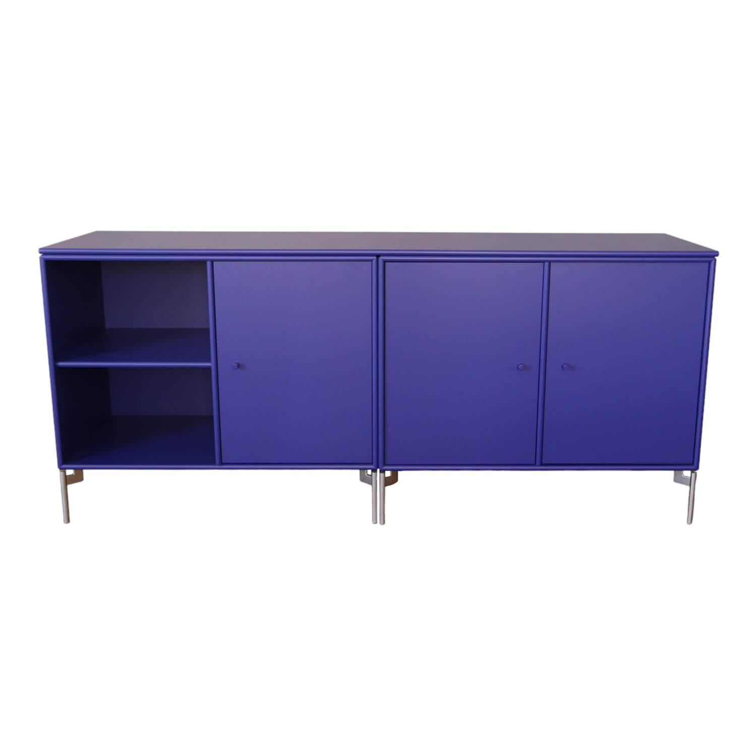 Sideboard Save Lack 135 Monarch Blau Beine Chrom