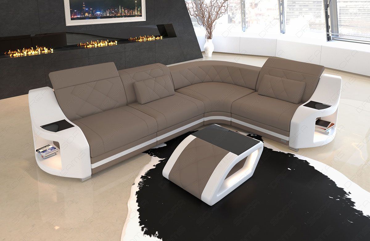 Sofa Genua Mini L Form Stoffsofa