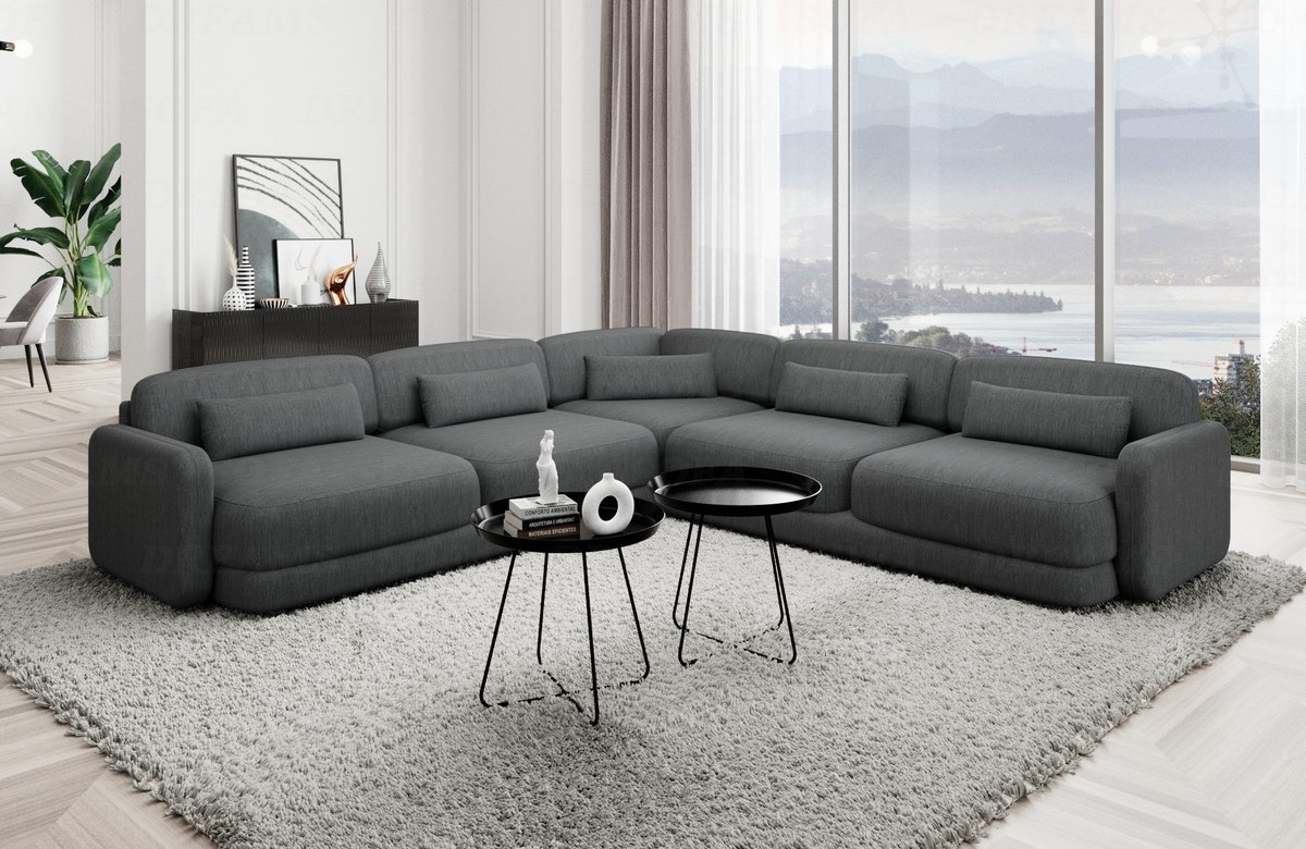 Ecksofa Valencia L Form Stoff