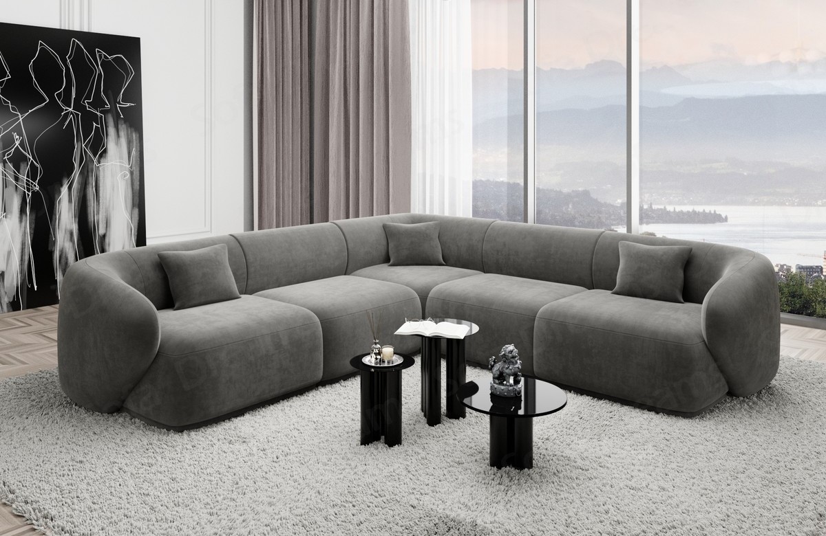 Ecksofa Marbella L Form Stoff