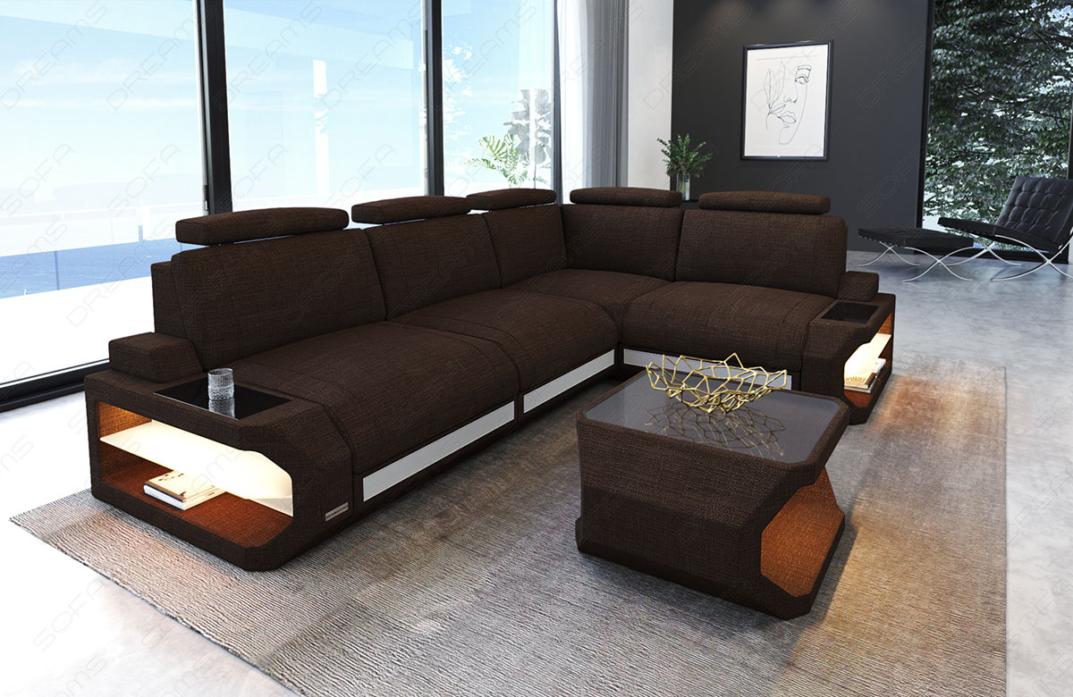 Ecksofa Siena L Stoff