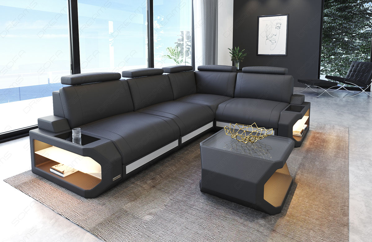 Ecksofa Siena L Leder