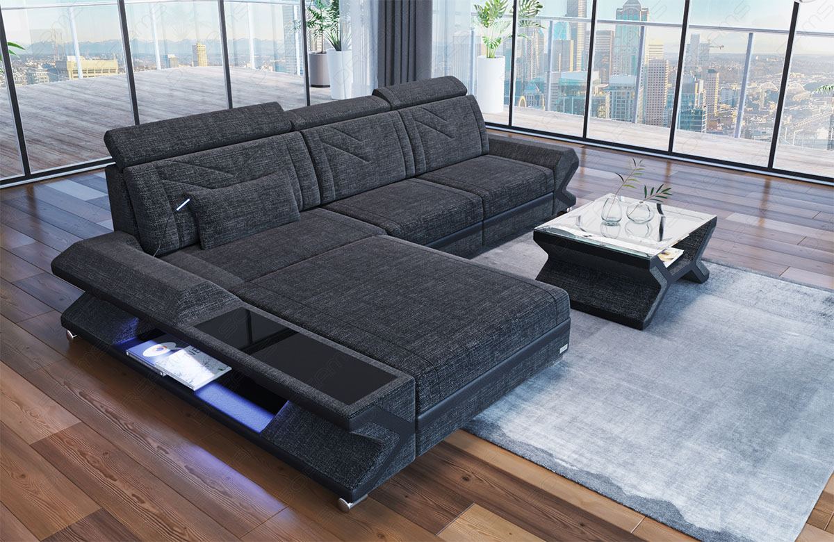 Ecksofa Napoli Stoff