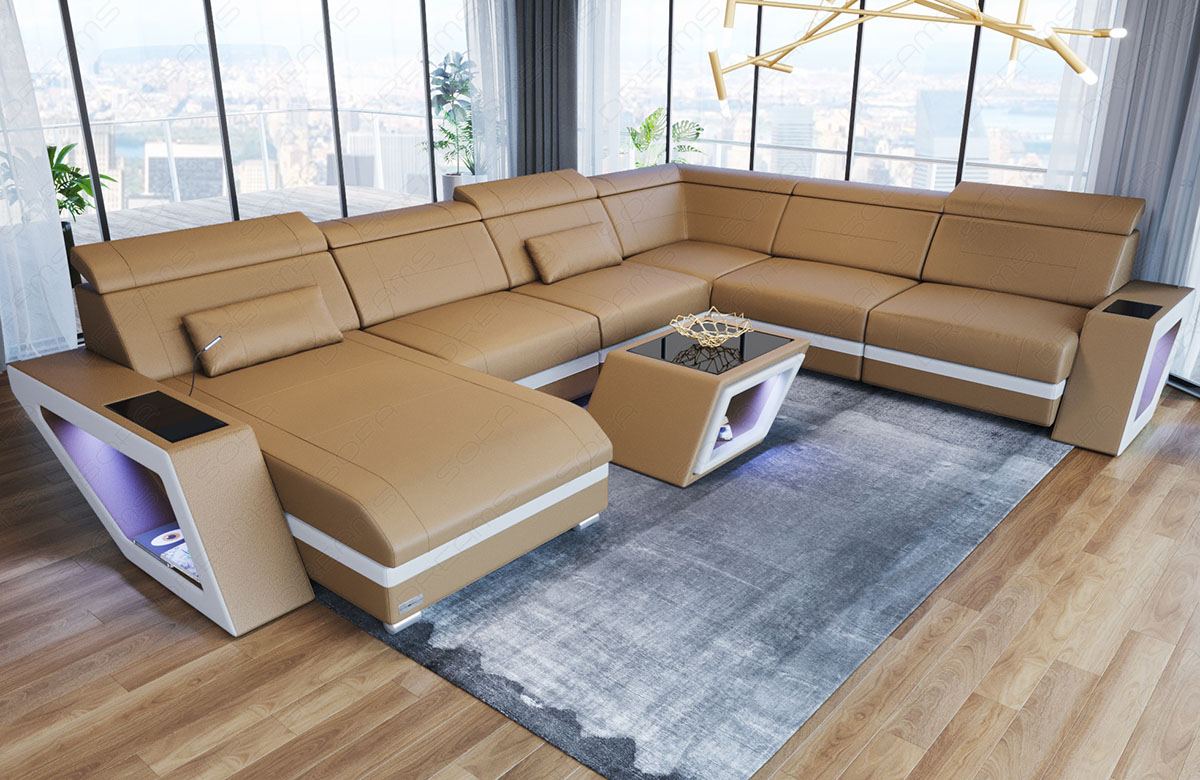 Ledersofa Catania Mini XXL