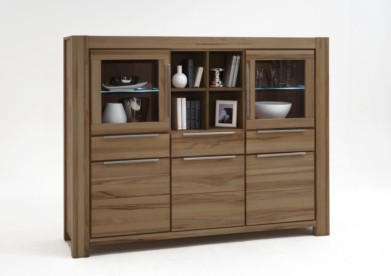 Highboard XL Wildeiche massiv