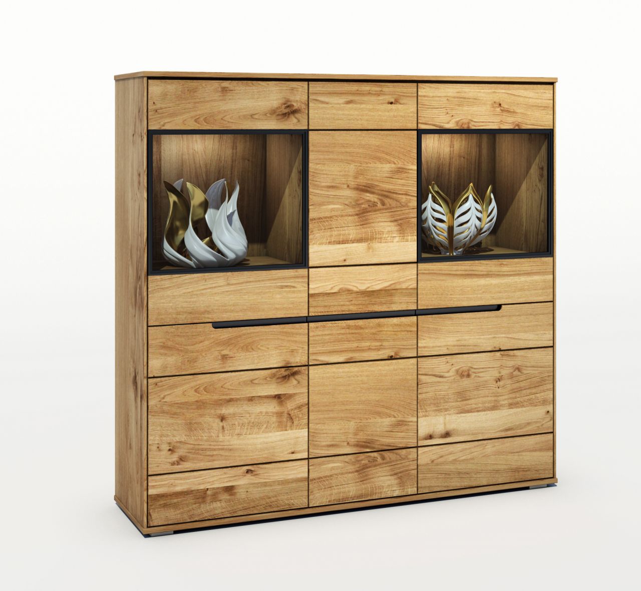 Serie Lotus Highboard Wildeiche geölt