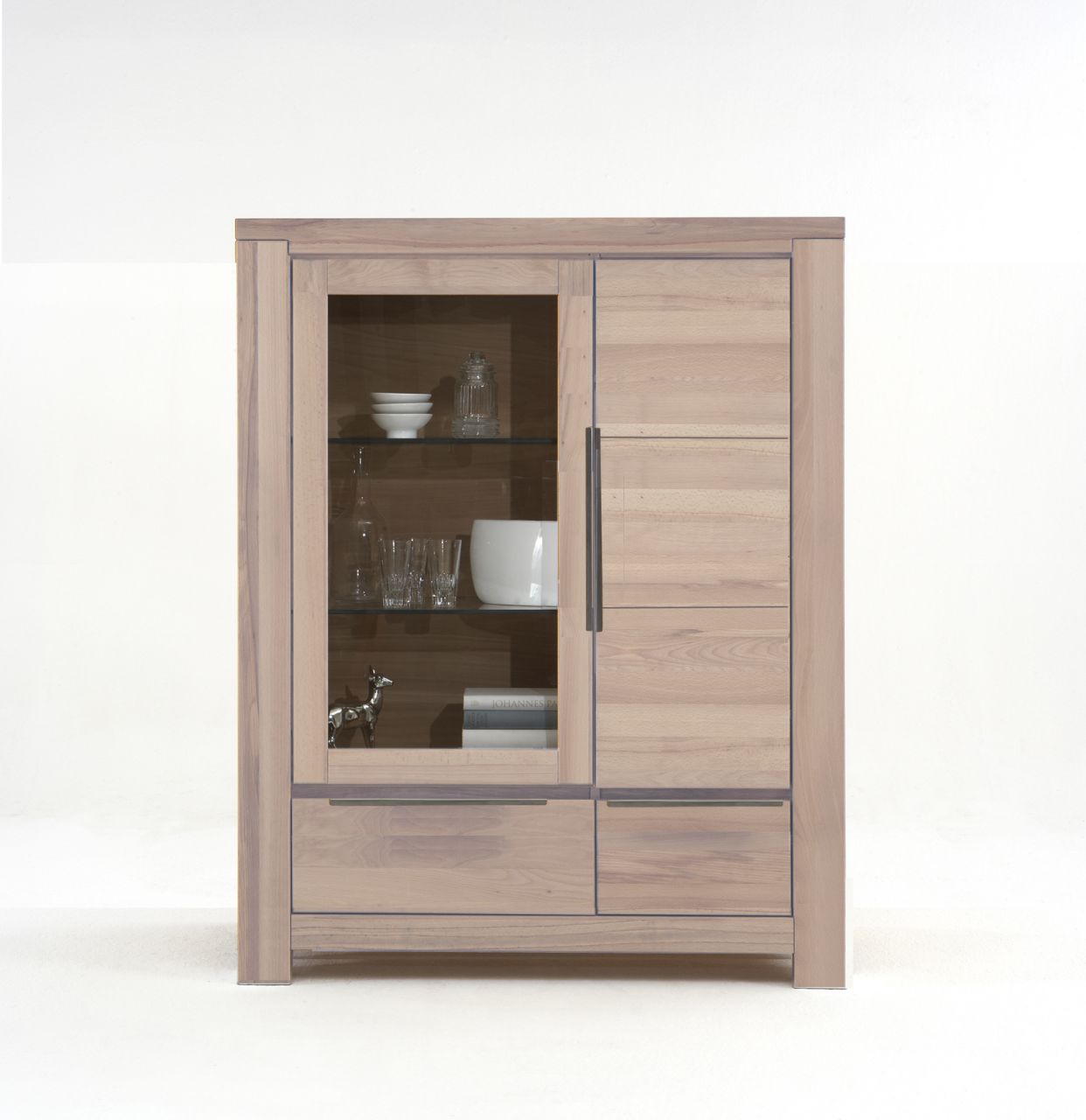 Highboard Borkum Wildeiche massiv sonoma