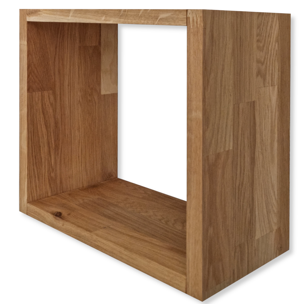 WOOD FRAME – Hängeregal CUBE aus Eichenholz