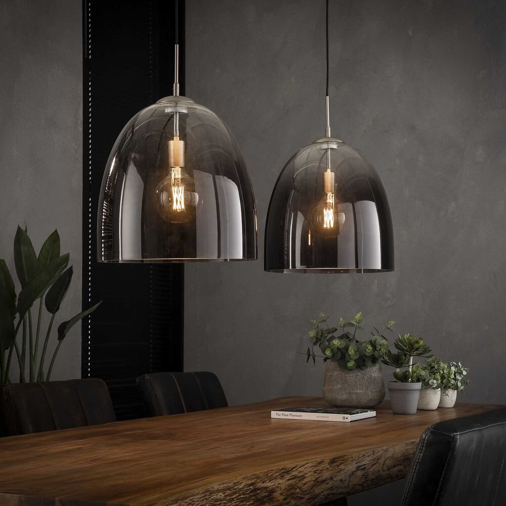 famlights | Pendelleuchte Madlen in Nickel E27 330mm