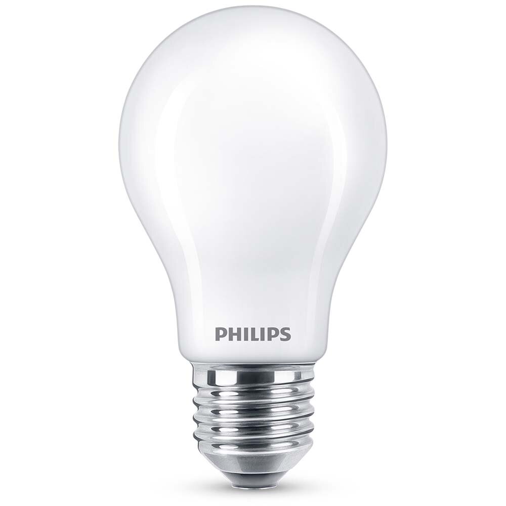 Philips LED Lampe ersetzt 60W, E27 Standardform A60, weiß, warmweiß, 806 Lumen, nicht dimmbar, 1er Pack