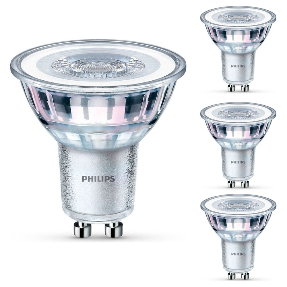 Philips LED Lampe ersetzt 35W, GU10 Reflektor PAR16, warmweiß, 255 Lumen, nicht dimmbar, 4er Pack