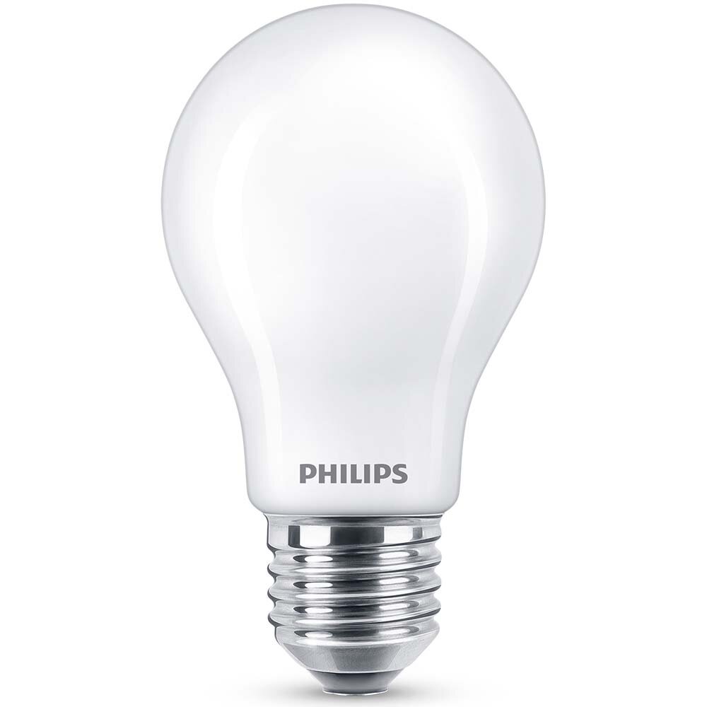 Philips LED Lampe ersetzt 60W, E27 Standardform A60, weiß, neutralweiß, 806 Lumen, nicht dimmbar