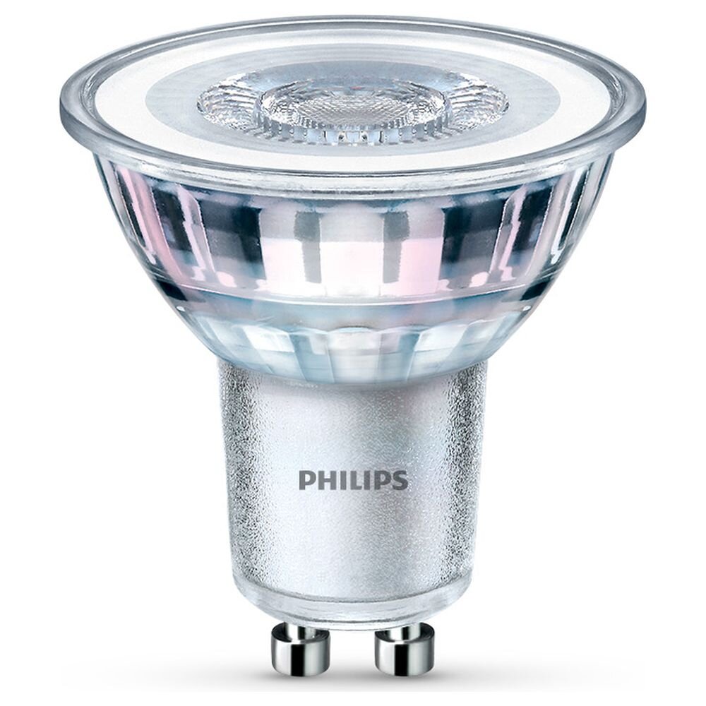 Philips LED Lampe ersetzt 50W, GU10 Reflektor MR16, klar, warmweiß, 355 Lumen, nicht dimmbar