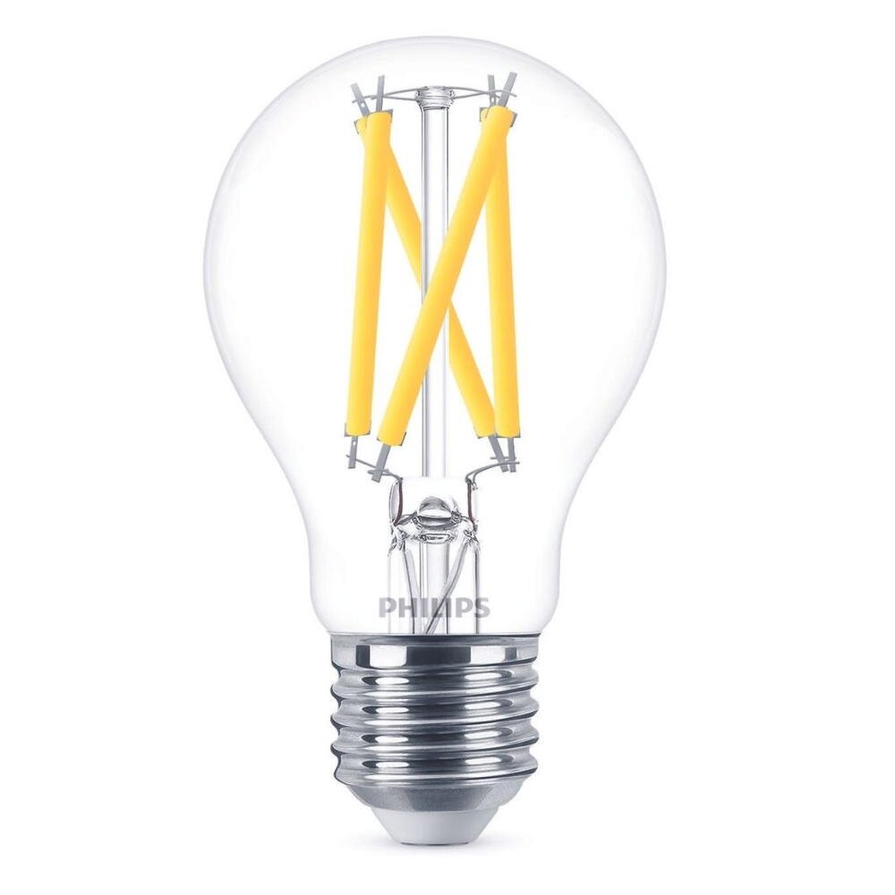 Philips LED Filament Lampe ersetzt 75W E27 Birne – A60 7,9W 1080lm 2200-2700K dimmbar Einerpack