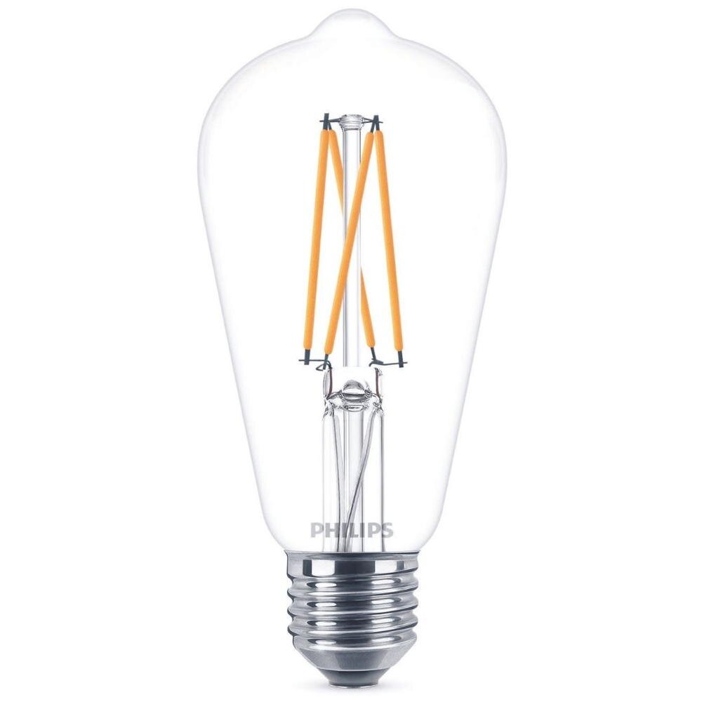 Philips LED Filament Lampe E27 ST64 Edisonform 6W 810lm 2200-2700K dimmbar Einerpack