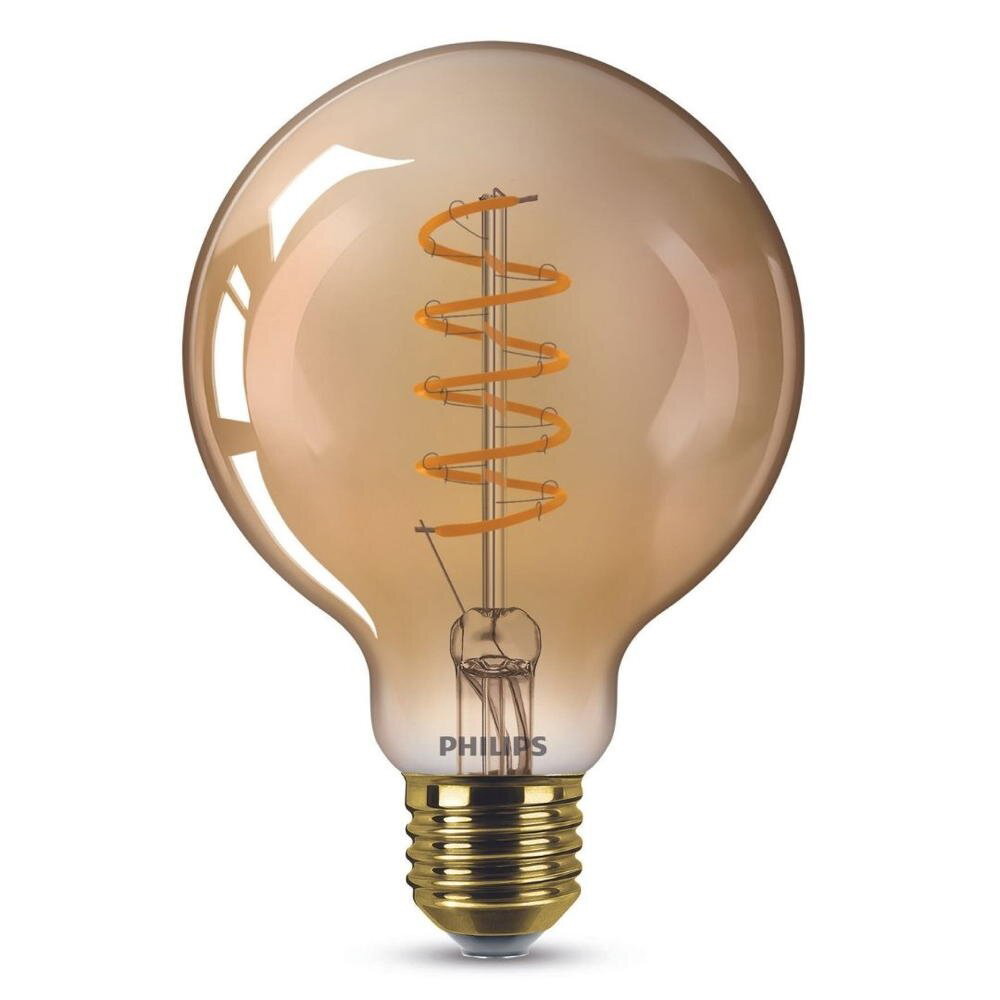 Philips Vintage LED Filament Lampe ersetzt 25W E27 Globe – G93 5,5W 250lm 1800K dimmbar Einerpack