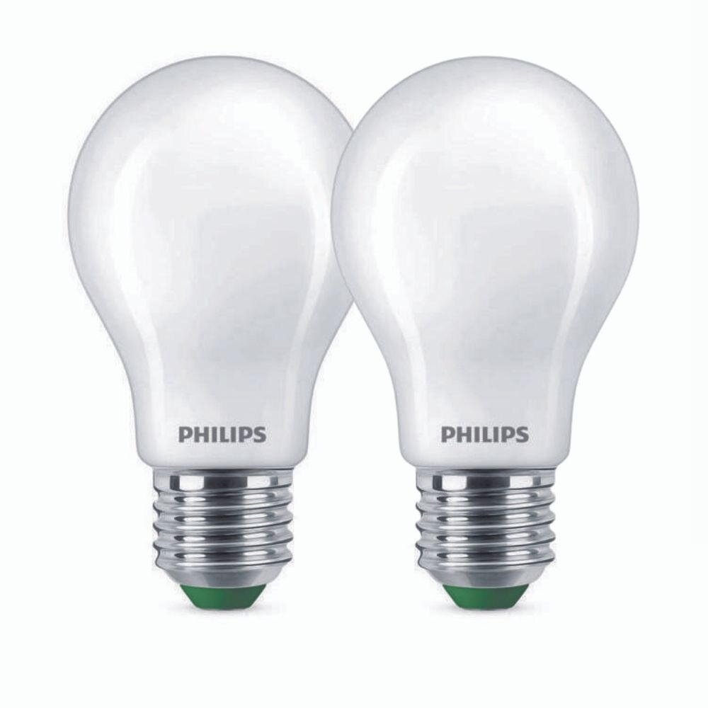 Philips LED Lampe E27 – Birne A60 5,2W 1095lm 2700K ersetzt 75W standard Doppelpack