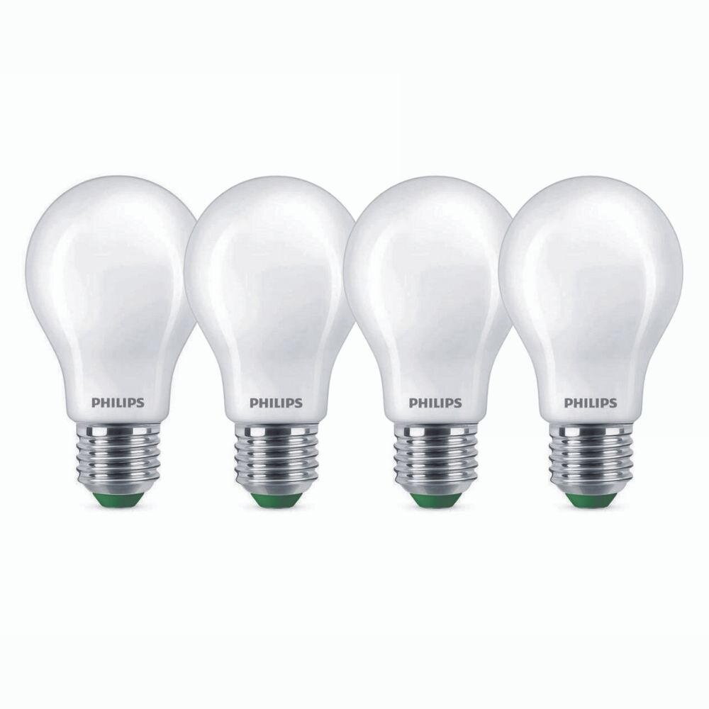 Philips LED Lampe E27 – Birne A60 4W 840lm 2700K ersetzt 60W standard Viererpack