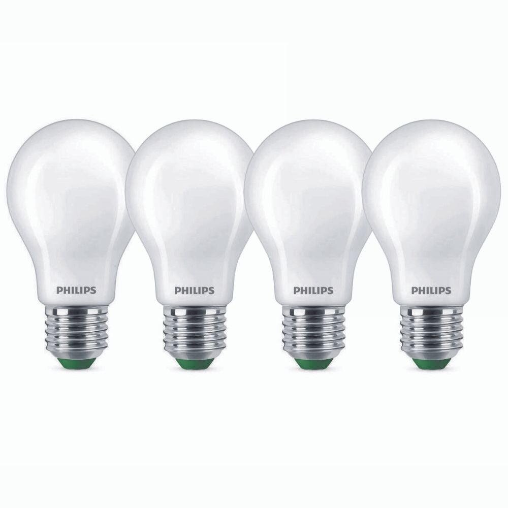 Philips LED Lampe E27 – Birne A60 5,2W 1095lm 2700K ersetzt 75W standard Viererpack