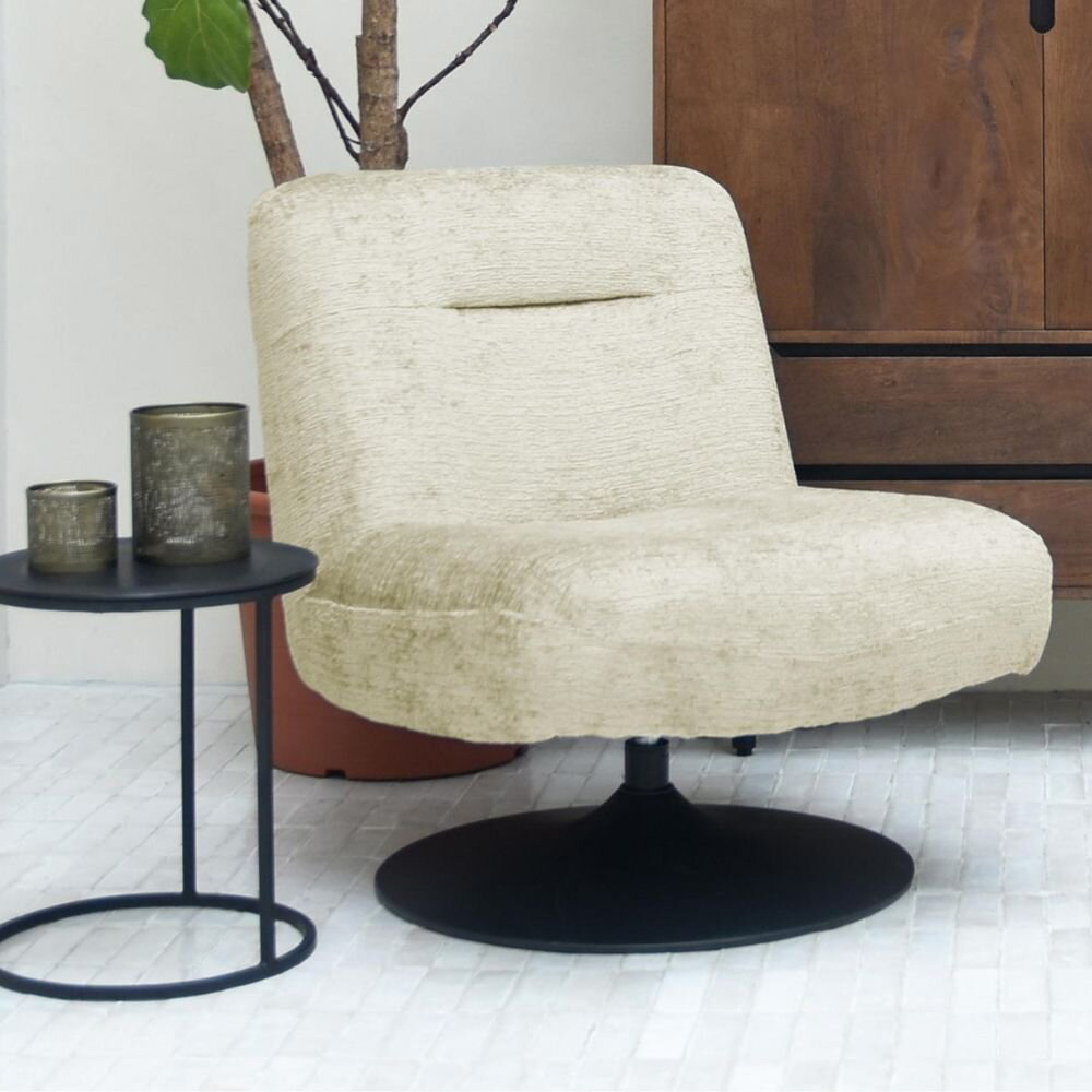 RINGO-Living Sessel Elea in Beige Samt