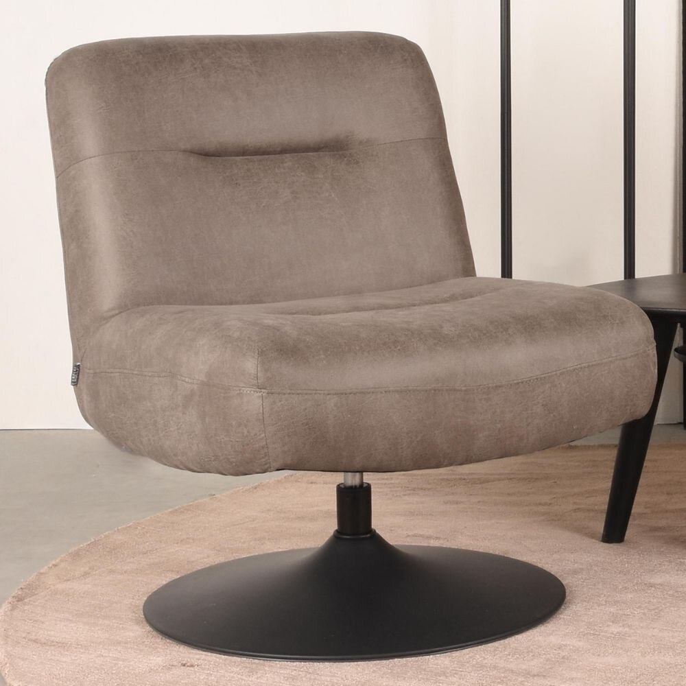 RINGO-Living Sessel Elea in Taupe Mikrofaser