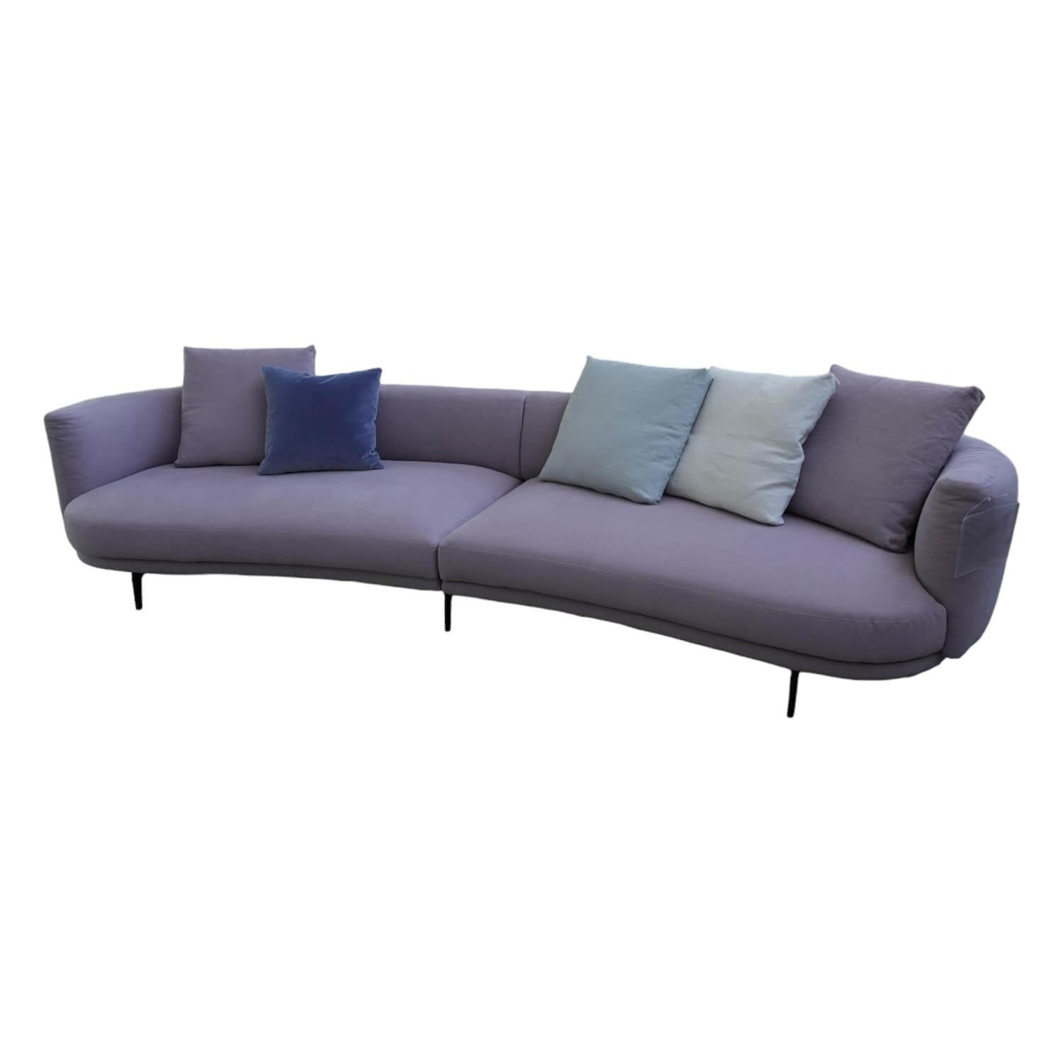 Sofa Maaru 850 Stoff Lino 7899 Magnolia Violett Metallgestell Matt Pulverbeschic…