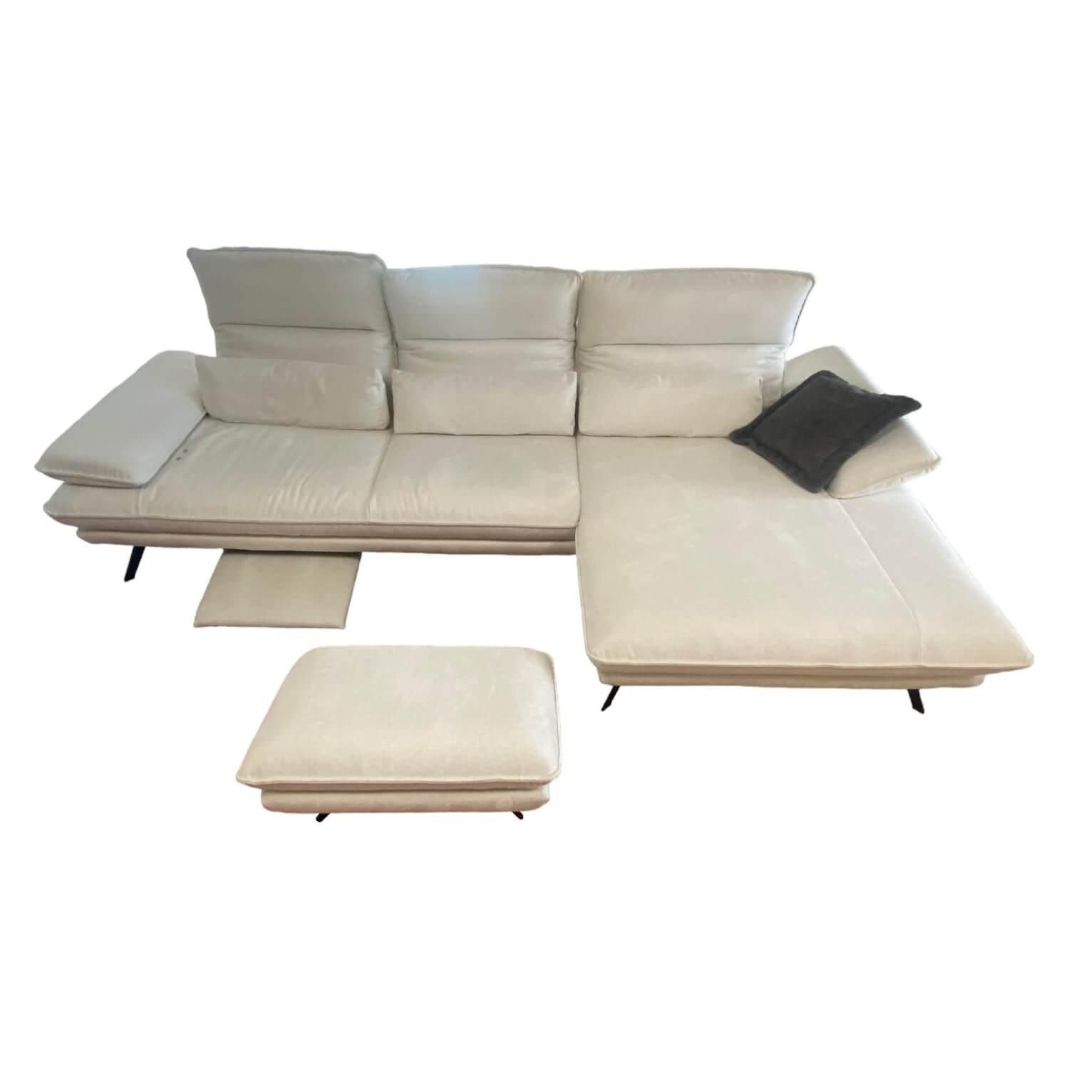 Ecksofa Henner Stoff Cyber Cyber Natur Grau Beige Creme Gestell Und Füße Edelsta…