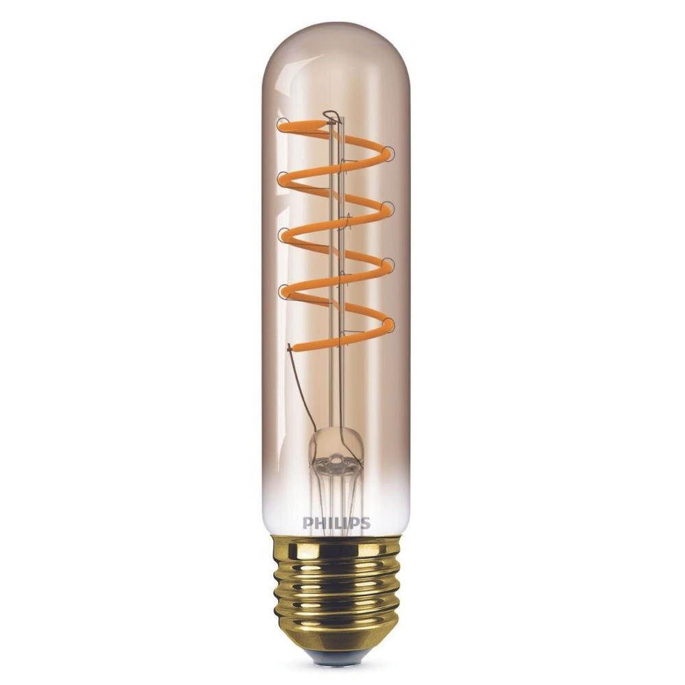 Philips Vintage LED Filament Lampe ersetzt 25W E27 Röhre – T32 5,5W 250lm 1800K dimmbar Einerpack