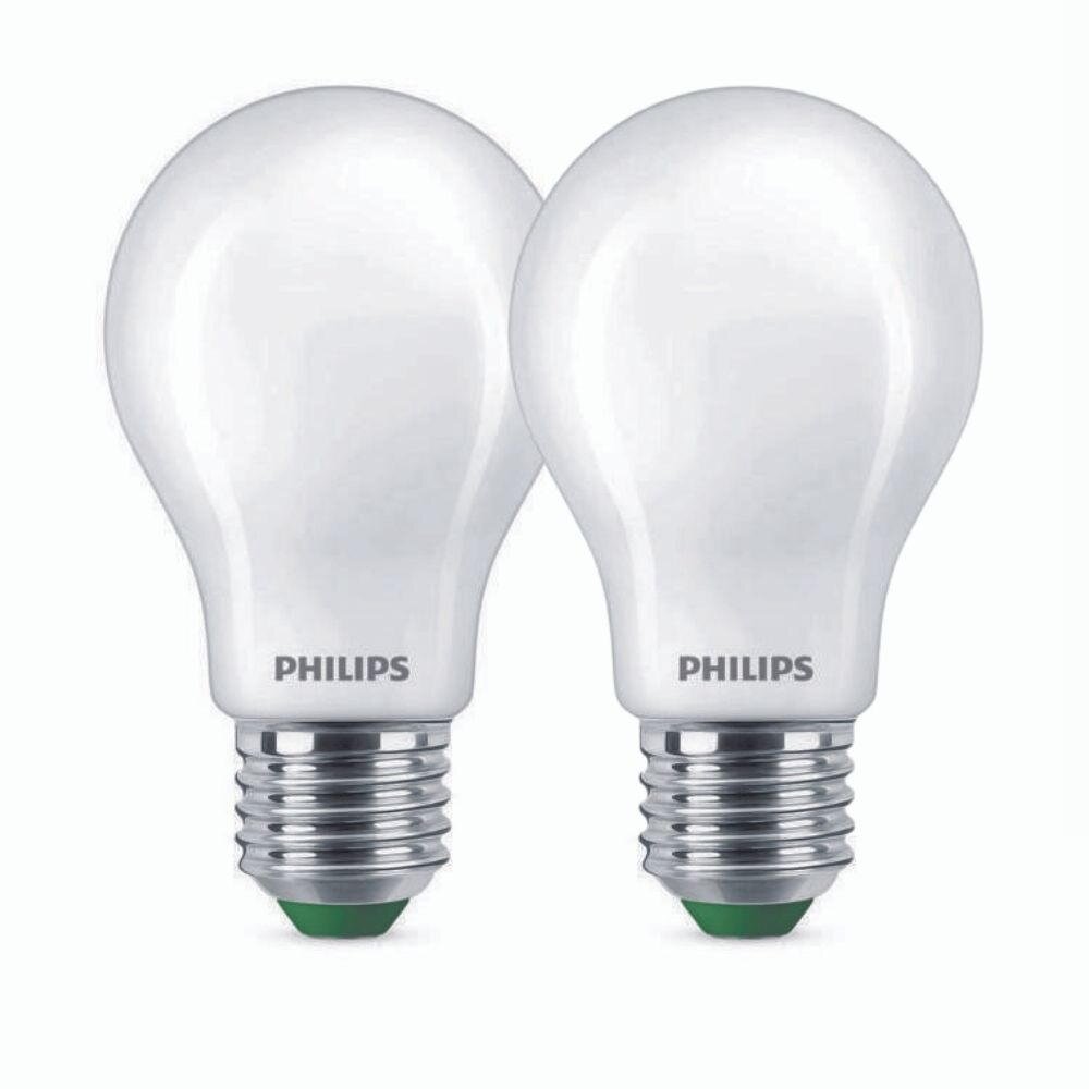 Philips LED Lampe E27 – Birne A60 5,2W 1095lm 4000K ersetzt 75W standard Doppelpack