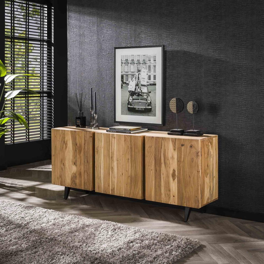 RINGO-Living Sideboard Ernesto aus Akazienholz in Natur