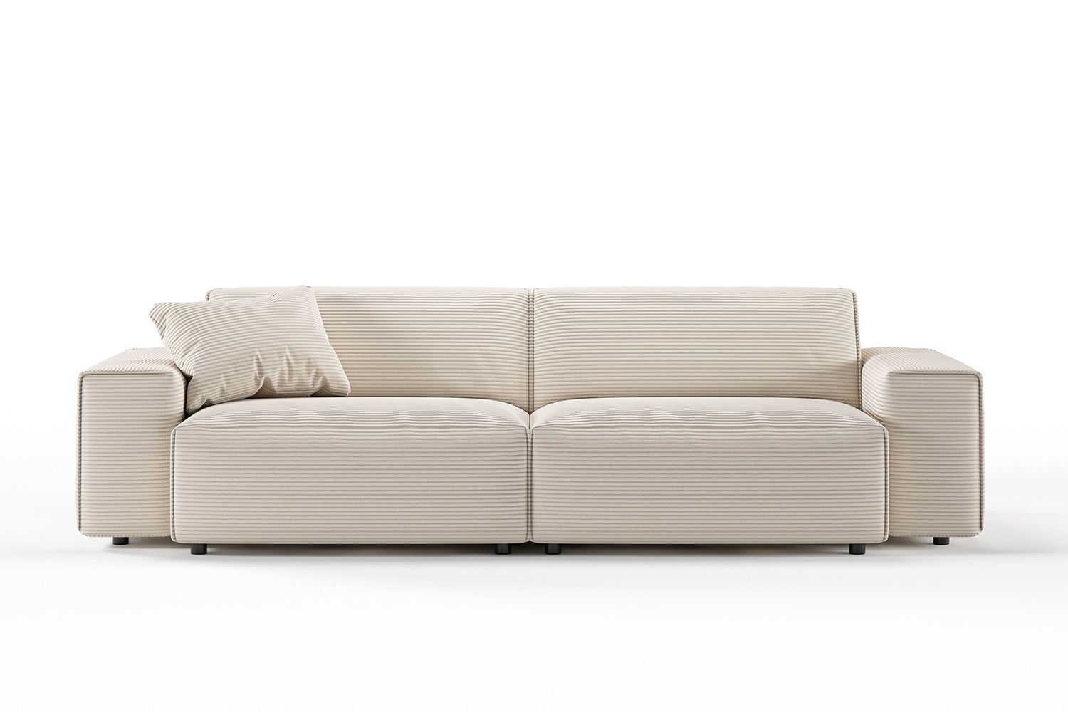 KAWOLA Sofa RANI 3-Sitzer Cord cremeweiß